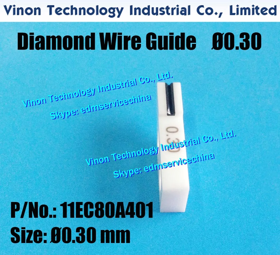 11EC80A401 Diamond Wire Guide Ø0.30mm A101 for precision taper cutting for Makino CNC WireCut EDM Machine edm parts 11EC.80A.401