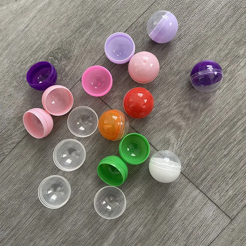 

30pcs Dia: 28mm Plastic Balls Half colored Plastic Capsules Vending Capsule for Toys Gift Package Ball Lottery Ball