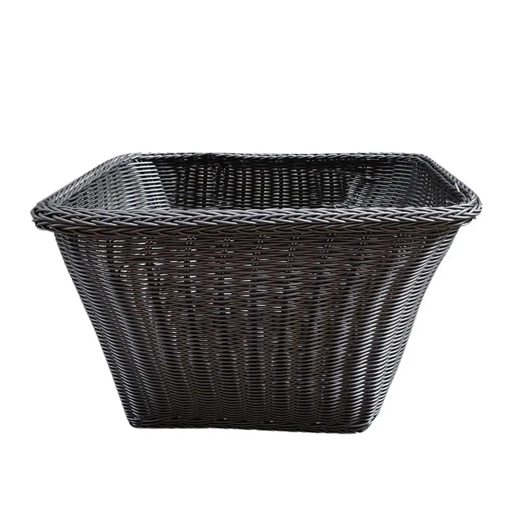 Front handle bicycle basket Manually woven bicycle basket wicker blue is suitable for adultand children  bicycle baskets