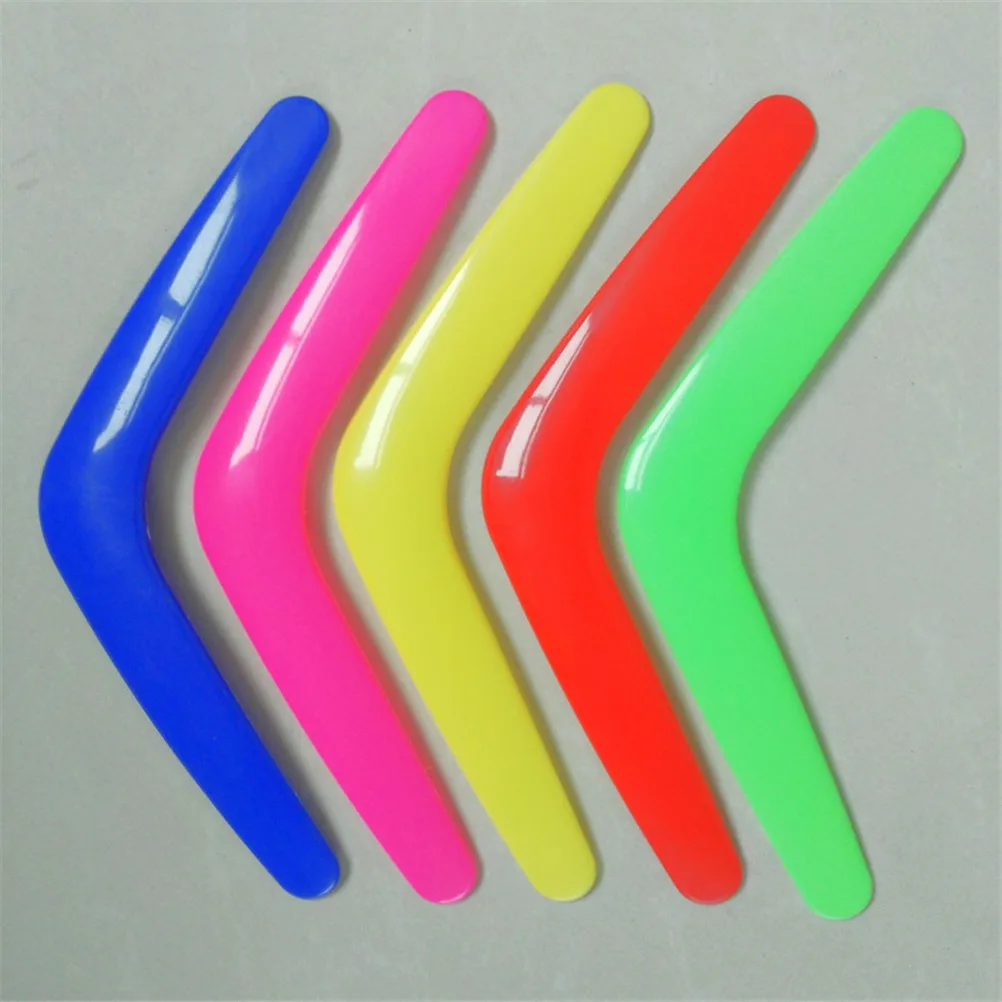 V Shape Boomerang Handmade Plastic Outdoor Fun Sports Luminous Outdoor Park Special Flying Toys Flying Disk Flying Saucer