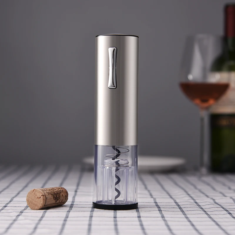 

Stainless Steel Electric Red Wine Bottle Opener Rechargeable Aluminum Alloy Corkscrew Wine Opener With Foil Cutter For Bar Tool