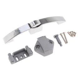 Pull Handle Latch Lock Knob Push Button Camper Caravan Button Pull Lock for Furniture Cupboard Door Cabinet Handle Lock