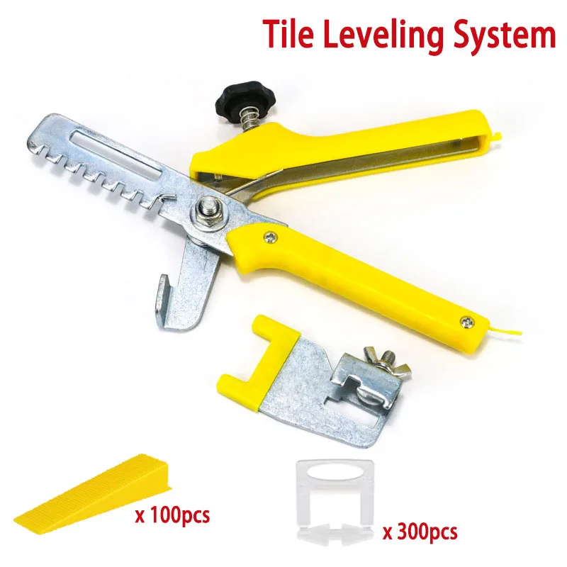 

Tile Leveling System For Floor Wall Spacers Tile Leveler Tools KitWIth 1/8 inch Tile Spacer Clips Tile Kits Reusable Wedges