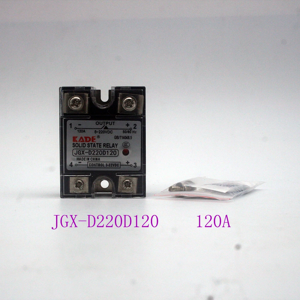 Jgx-120 DD / 150DD / 200DD DC controlled DC SSR single phase solid state relay with plastic dust cover