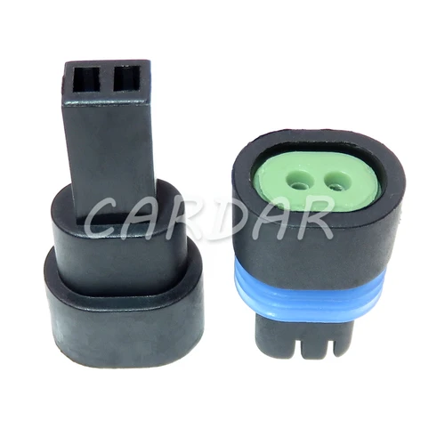 Imagen 2 del producto 1 Juego de 2 pines serie 1,5, Terminal de cableado de filtro fino de combustible para automóvil, enchufe sellado a prueba de agua 12162195 12162193