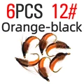 6PCS Orange Size 12
