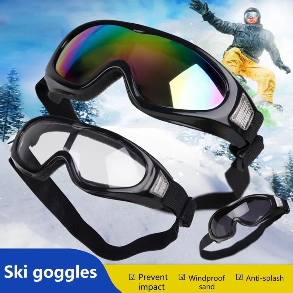 Snowboard Goggles Eye Protective Glasses Snow Blindness Proof Windproof Eyewear Anti-fog Snow Ski Goggles for Outdoor