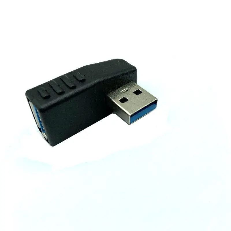 90 درجة يسار يمين بزاوية USB 2.0 3.0 A ذكر إلى أنثى محول موصل لأجهزة الكمبيوتر المحمول هبوط السفينة