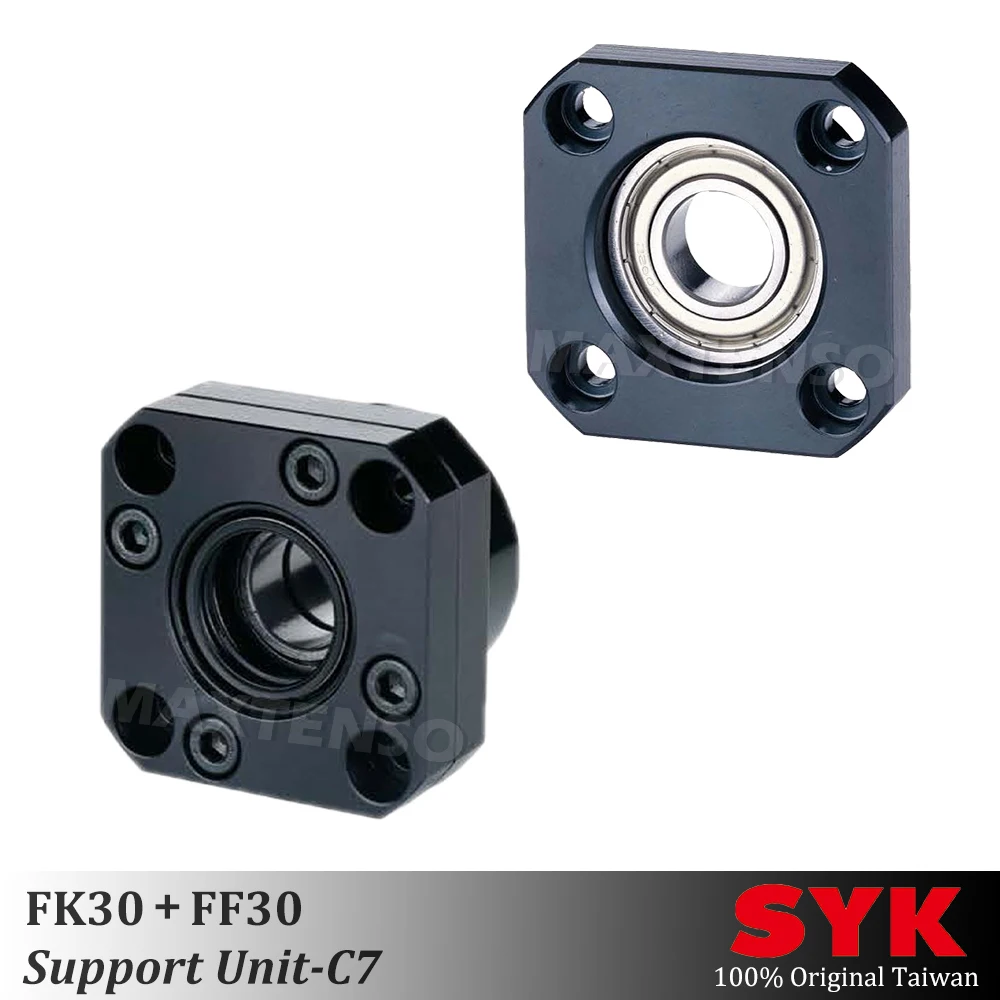 SYK Support Unit Set FK30 FF30 Professional fixed side FKFF C7 for ball screw TBI sfu sfnu 4010 Premium CNC brand new Taiwan