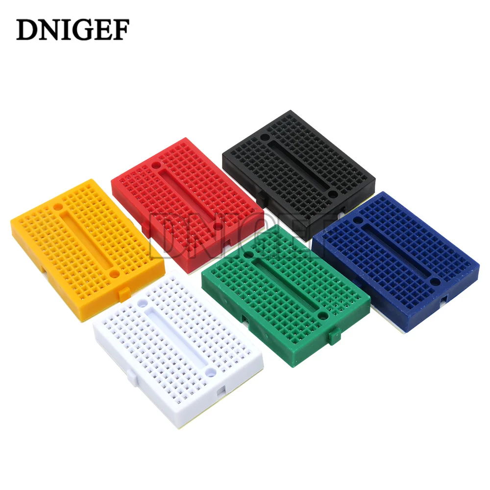 DNIGEF SYB-170 Mini Breadboard Solderless Prototyp 170 Tie-punkte PCB Test Board Sechs Farbe Breadboard