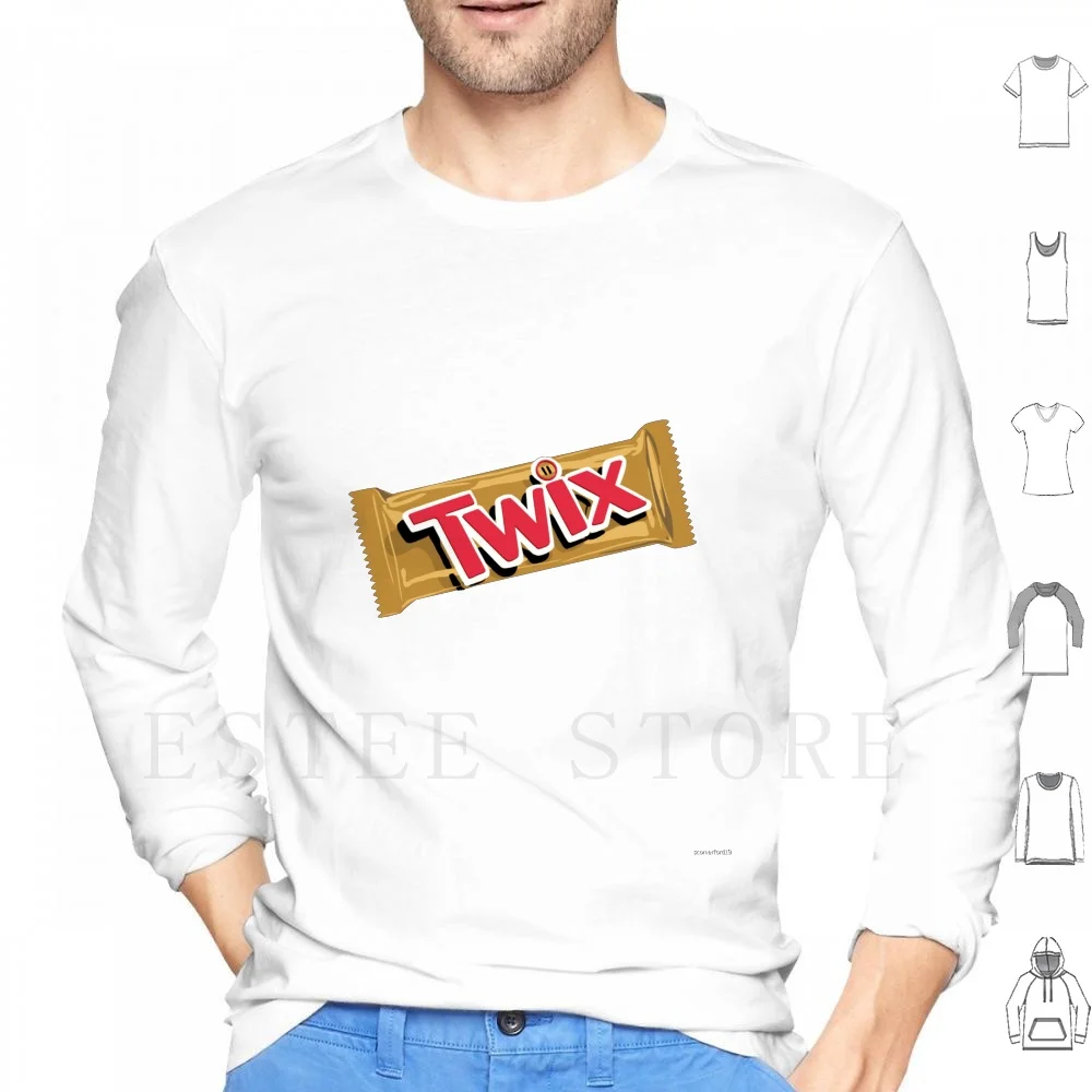 Sudaderas con capucha con diseño de barra de caramelo "twix", funda de Snickers para Halloween y Navidad