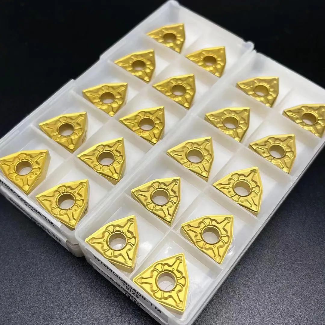 ตัวแทรก T9125คาร์ไบด์ WNMG080404 WNMG080408 TM mesin bubut CNC เครื่องมือ080408เหมาะสำหรับเหล็กกล้าแบบแข็ง
