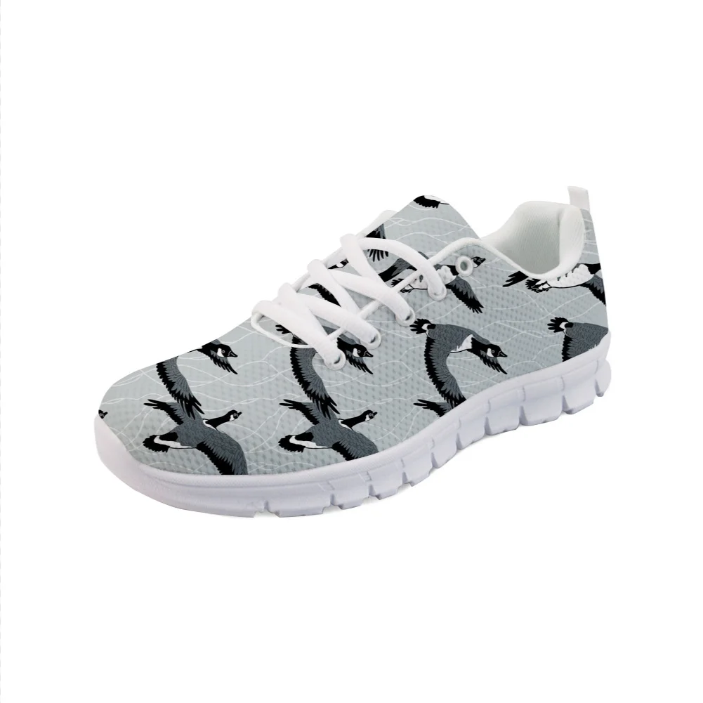 Wild Goose Pattern Shoes Women Casual Autumn Ladies Cartoon Shoes Breathable Lightweight Luxury Brand Sneakers for Woman