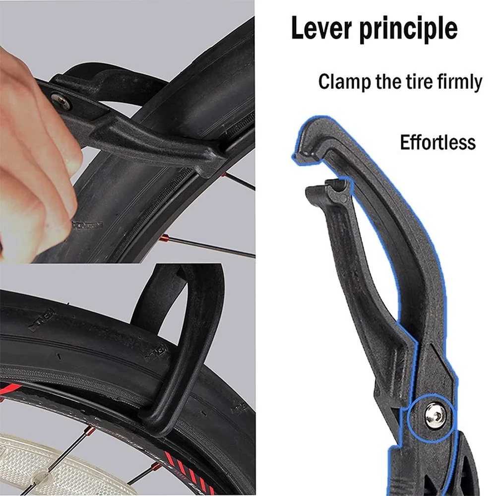 

Bike Tire Pliers Tool Set Tire Repair Bicycle Tire Removal Wrench Portable Tire Seating Tools For All Tire With Width Under 45mm