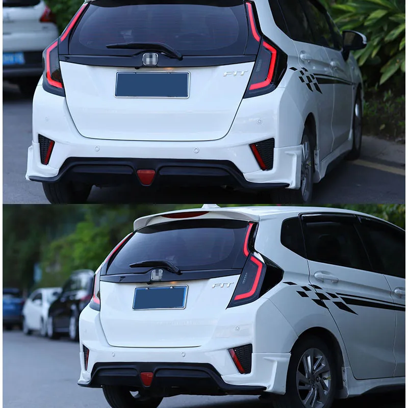 For Fit Jazz Taillights 2014-2019 LED Rear Tail Lamp DRL+Brake Trunk Light Fit Jazz Accessories