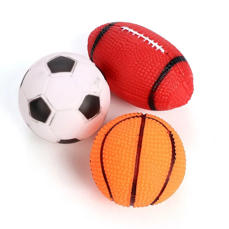 1Pcs Novel Funny Vocalization Balls Children Entertainment Stress Relief Toys Training Dog Mini Football Molar Toy Pet Supplies