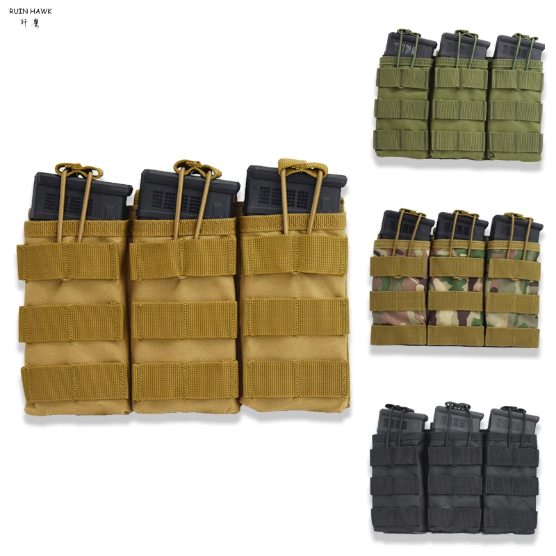 Molle Pouch 1000D Tactical Belt Bag Paintball Hunting Pouch Single Double Triple Magazine Pouch Airsoft Accessories Waist Bags