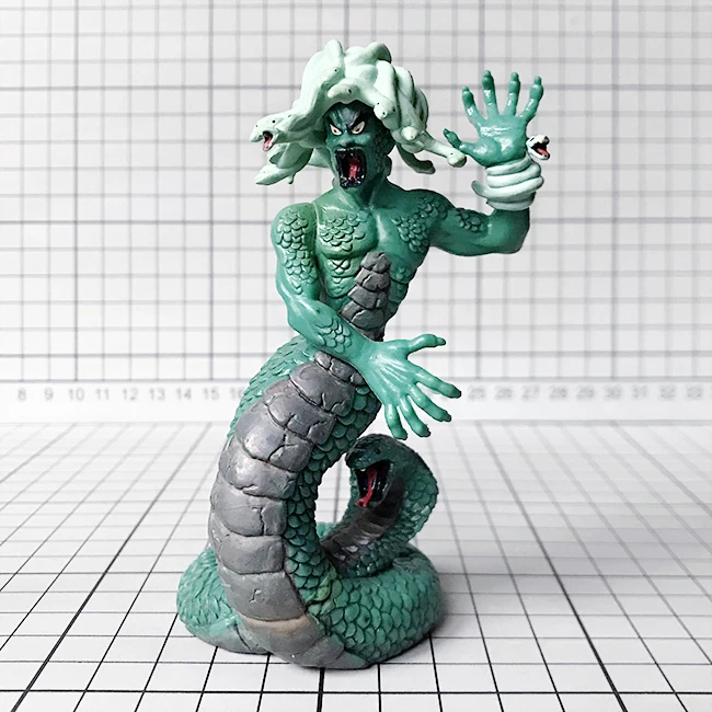 

out of print pvc figure Simulation magic myth monster hand-made Doll Toy Decoration model Snake hair demon Meddusa