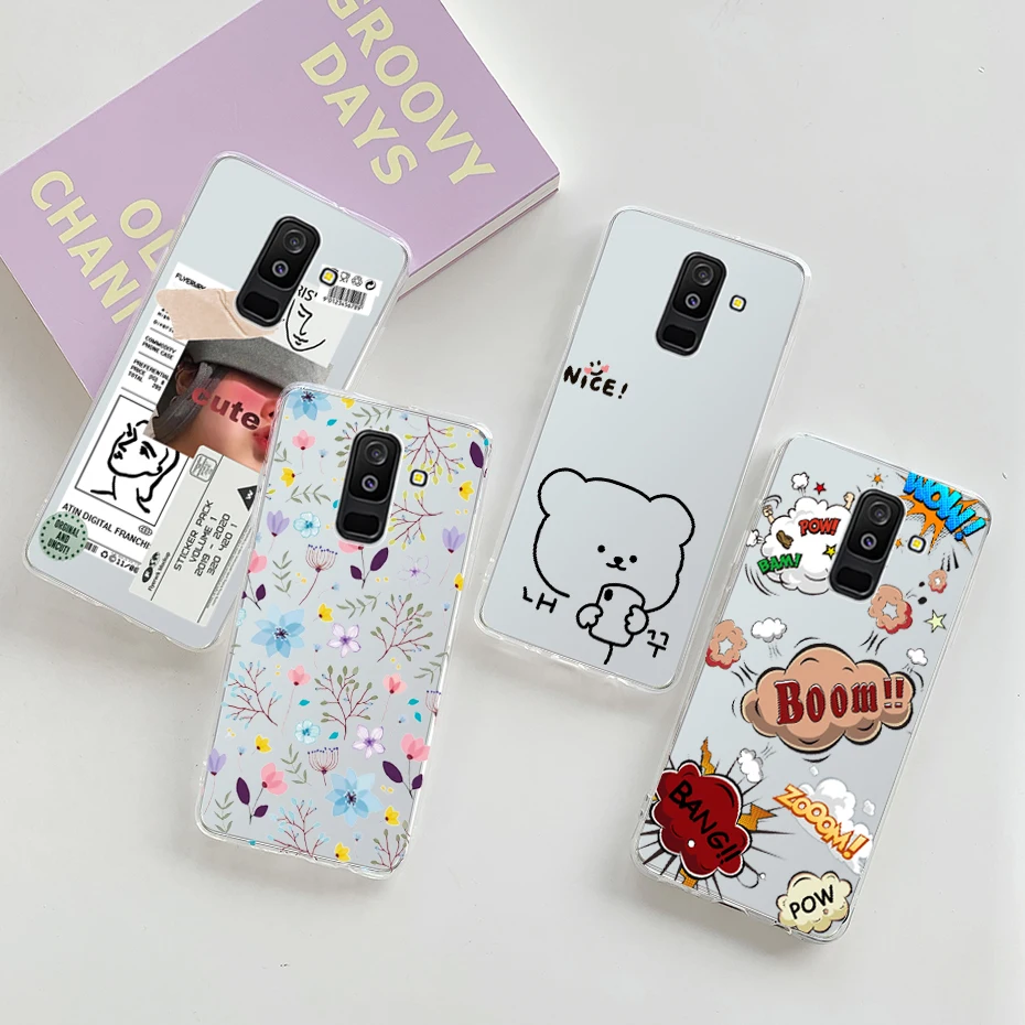 Case For Samsung Galaxy J8 2018 Cover J810 J810F Clear Soft Silicone TPU Phone Cases For Samsung J8 2018 SM-J810F Fundas Bumper