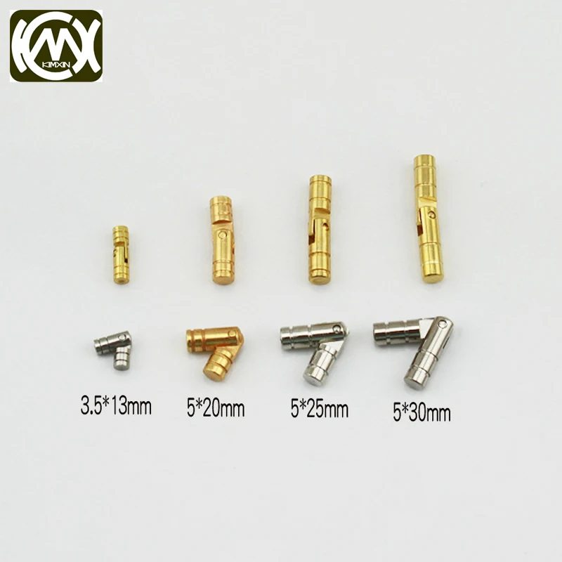 500pcs CH5.0*20/25/30mm KIMXIN Wholesale copper cabinet hinge Antique furniture hardware Hidden column hinge penboxes hinges