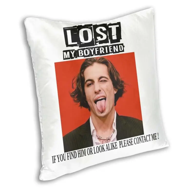 Maneskin Damiano David Cushion Covers Italy Alternative Rock Band Soft Luxury Pillows Case For Sofa Home Decor Pillowcase