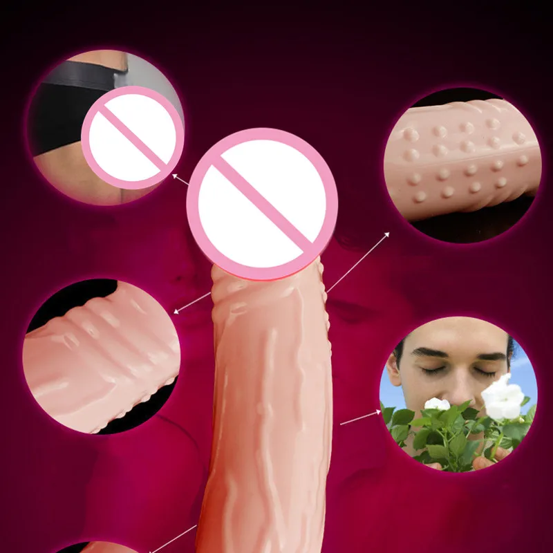 Extension Reusable Penis Sleeve Condom Sex Toys for Men Enlargement Time Delay Cover Dick Sleeve for Couples Love Games