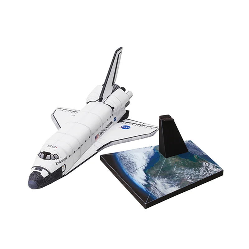 Realistic Version Space Shuttle Orbiter Origami Art Handmade 3D Paper Model Papercraft DIY Teens Adult Craft Toys ZX-001