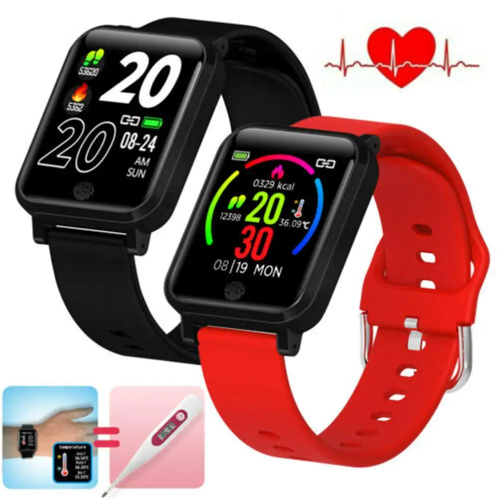 

2023 Newest Smart Watch Body Temperature Heart Rate Sleep Monitor Call Messages Reminder for Mobile Phones Bluetooth-Compatible