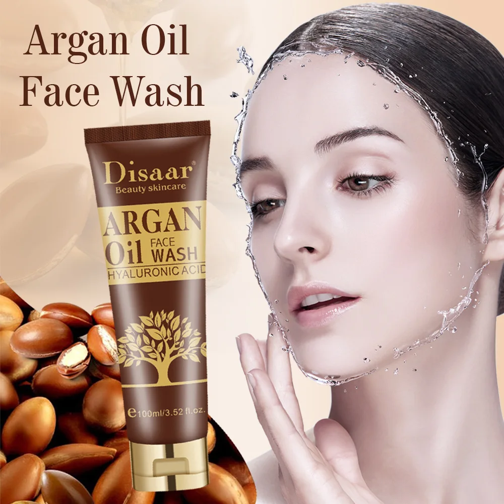 

100ml Argan Oil Face Cleanser Facial Cleansing Acne Oil Control Blackhead Remover Shrink Pores Skin Care