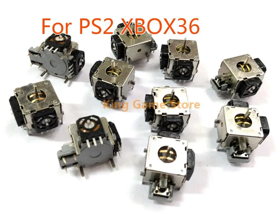 1PcสำหรับXBOX 360/PS2 3Dจอยสติ๊กโลหะAnalog Sticks 3D Analogจอยสติ๊กสำหรับPS2 Controller Repair Part