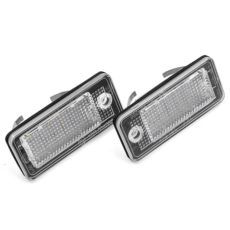 Canbus conduziu a lâmpada da placa de licença para audi a3 a4 s4 rs4 b6 b7 a6 rs6 s6 c6 s5 2d cabrio q7 a8 s8 rs4 avant