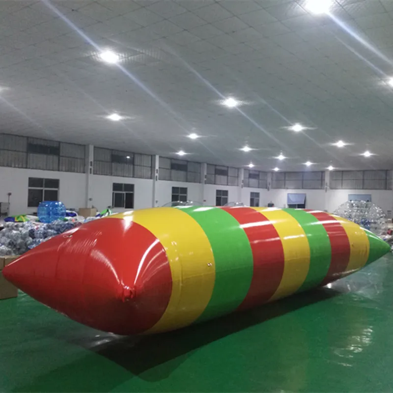 Inflatable Water Catapult Pillow, 7x3m Jumping Water Block, Water Toy with Pump, Free Shipping,