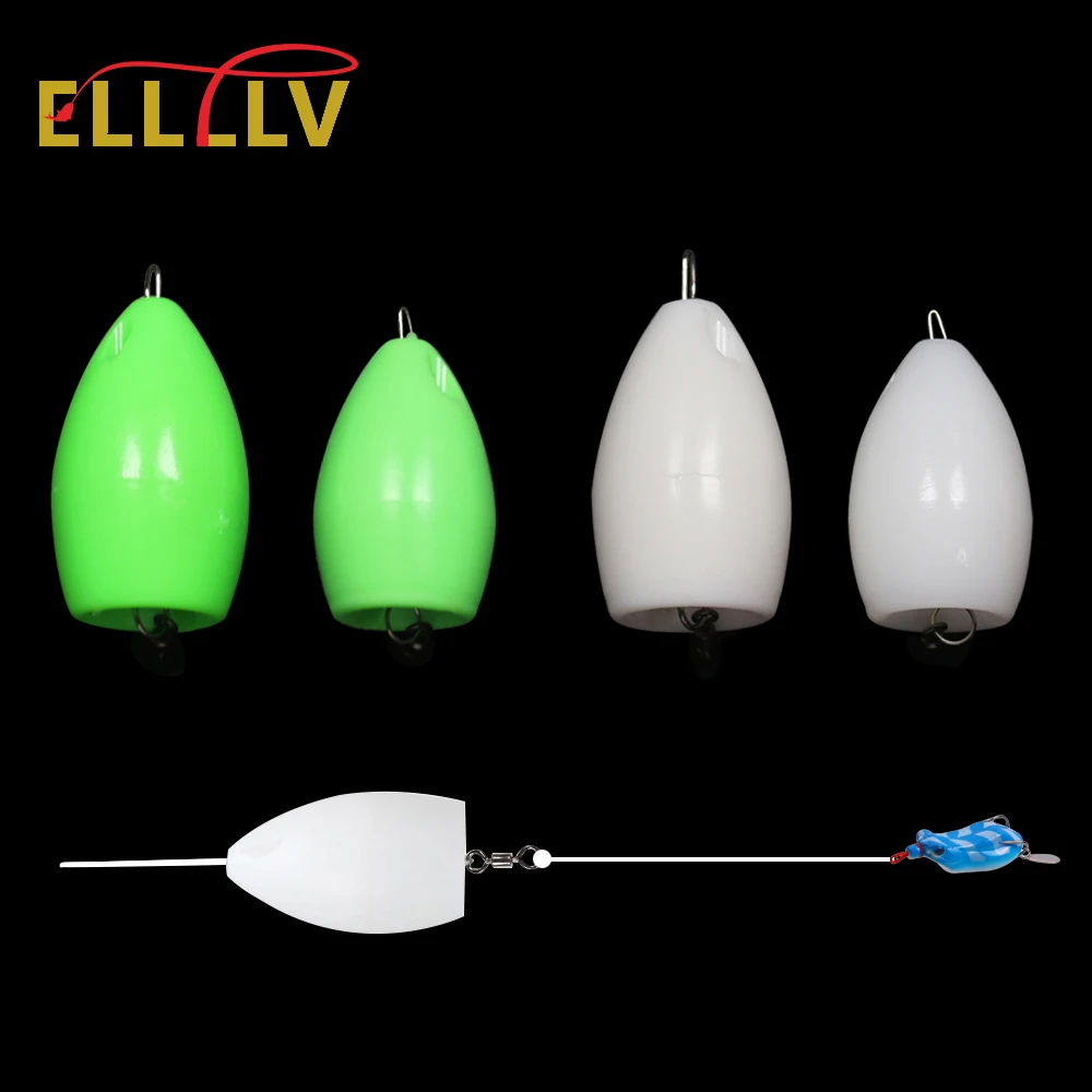 Elllv 3PCS Assisted Thrower Floating & Sinking Long Shot Device for Fishing Lure Texas Rig Sequins Counterweight Accessories