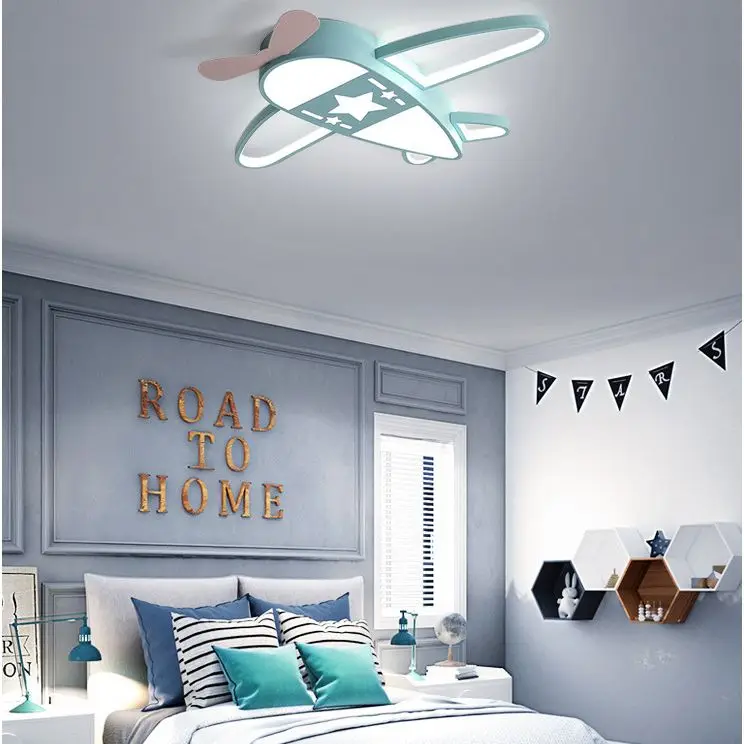 Surface Mounted Ceiling Lamp Blue LED Kids Bedroom  Baby Room For Girls Boy Child  Babies Kids Children's Room Bedroom Lighting