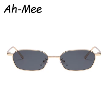 Mode Retro Quadratische Sonnenbrille Damen Sonnenbrille Dame Kleine Steampunk Metall Brillen Vintage Farbverlauf UV400