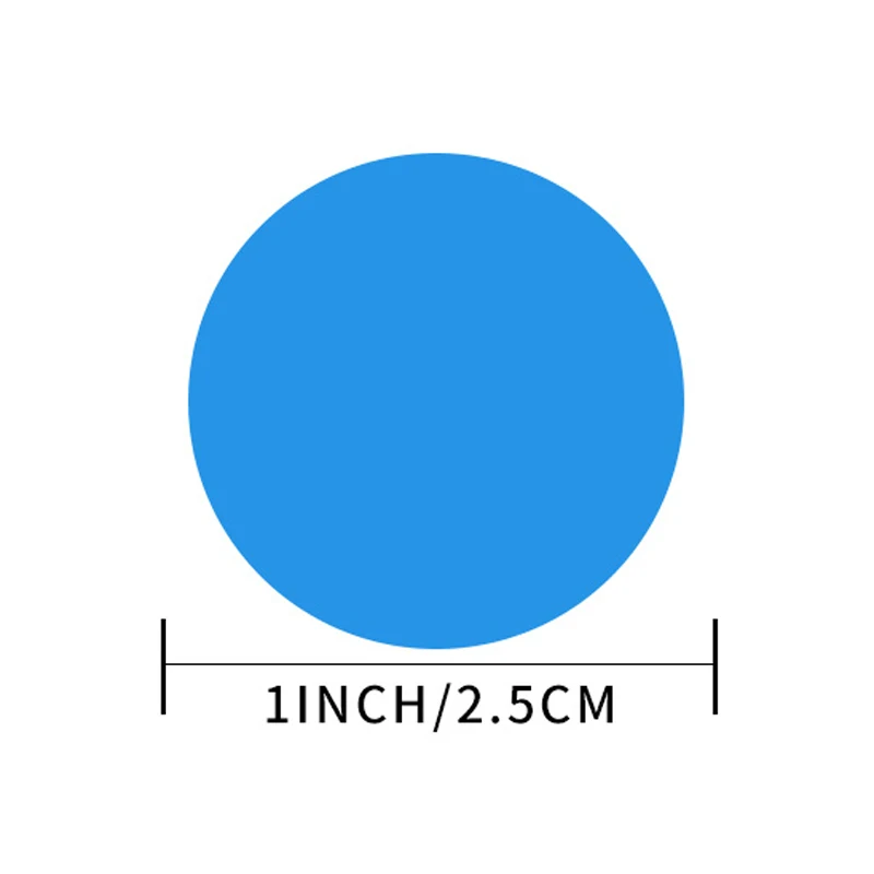 500 قطعة اللون مستديرة صفاء منقط ملصقات للتسمية هدية التفاف المغلف تزيين التسمية اليدوية سكرابوكينغ القرطاسية ملصقات