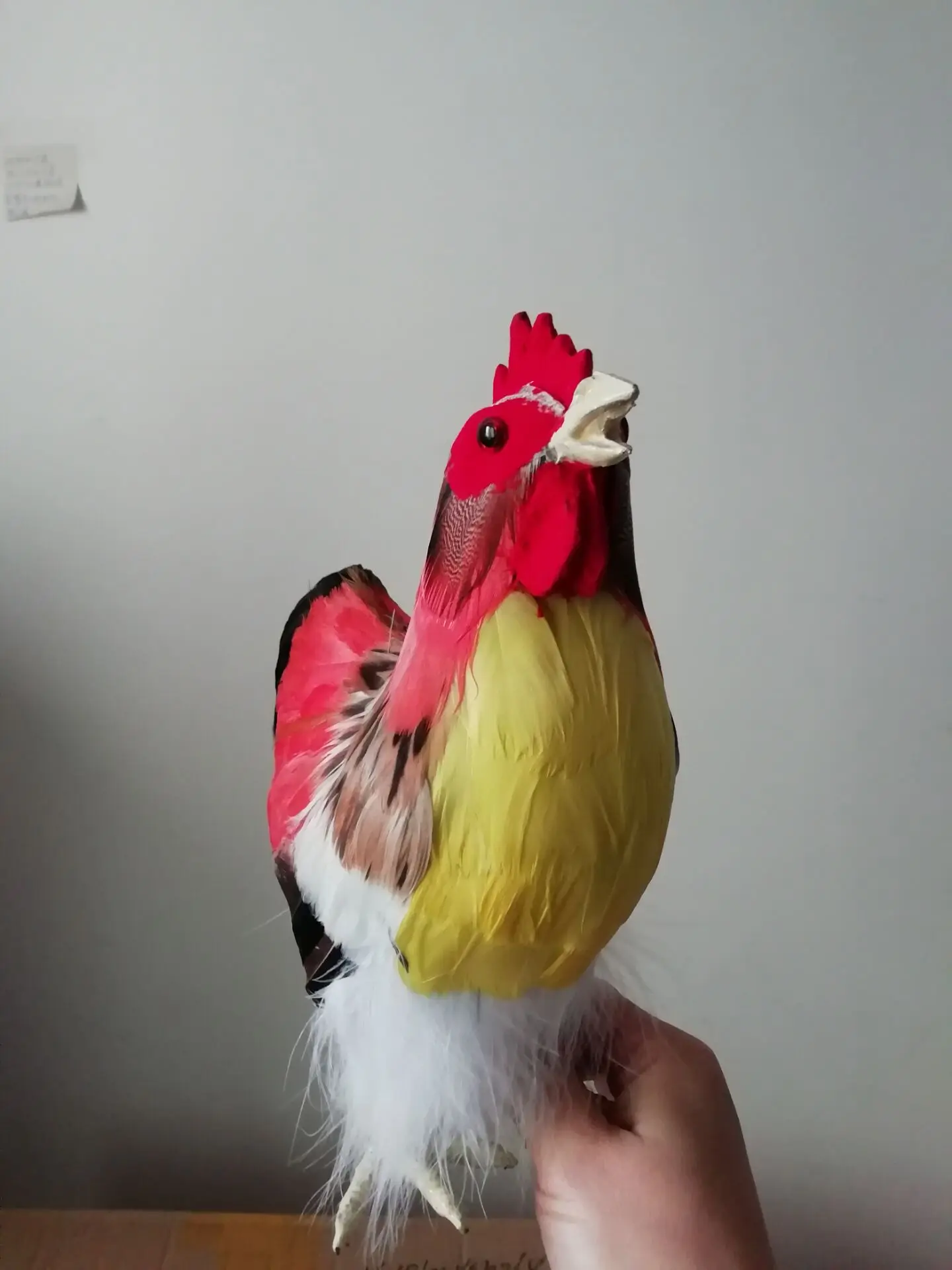 ใหม่ชีวิตจริงไก่น่ารัก Cock ตุ๊กตาของขวัญประมาณ24x18cm