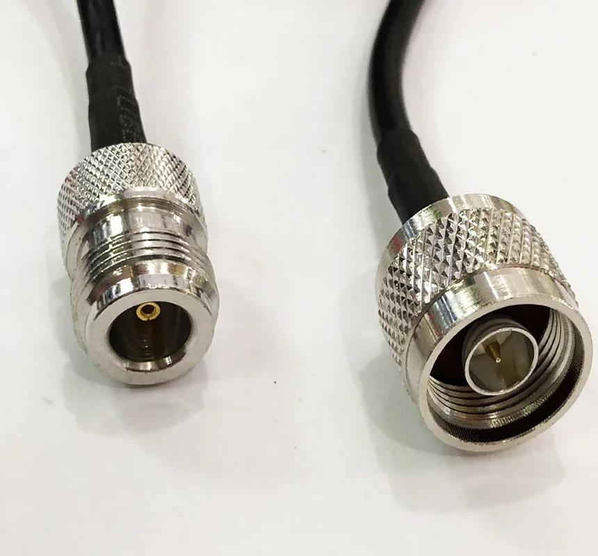 RG58 50-3 N male Plug to N Female Jack RF Connector Coax Coaxial Pigtail Cable Wifi Antenna 15/50cm 1/2/3/5/10/15/20/30/50m