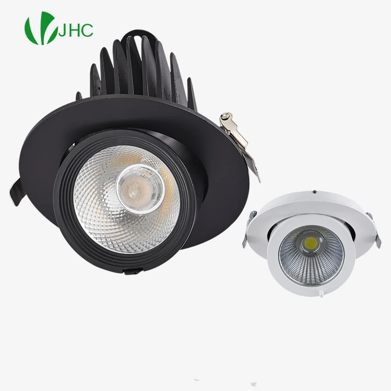 

Dimmable Embedded Retractable LED Downlights 10W15W20W30W AC85-265V Adjustable 360 COB LED Ceiling Spot Lights Indoor Lighting