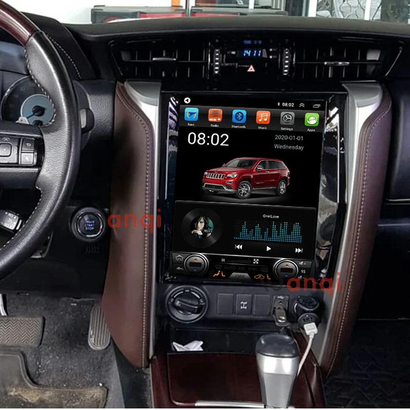 

Tesla Style Vertical Android 11 Car GPS Nagavition for TOYOTA Fortuner/HILUX Revo 2016-2018 Year Multimedia Player GPS Nav AHD