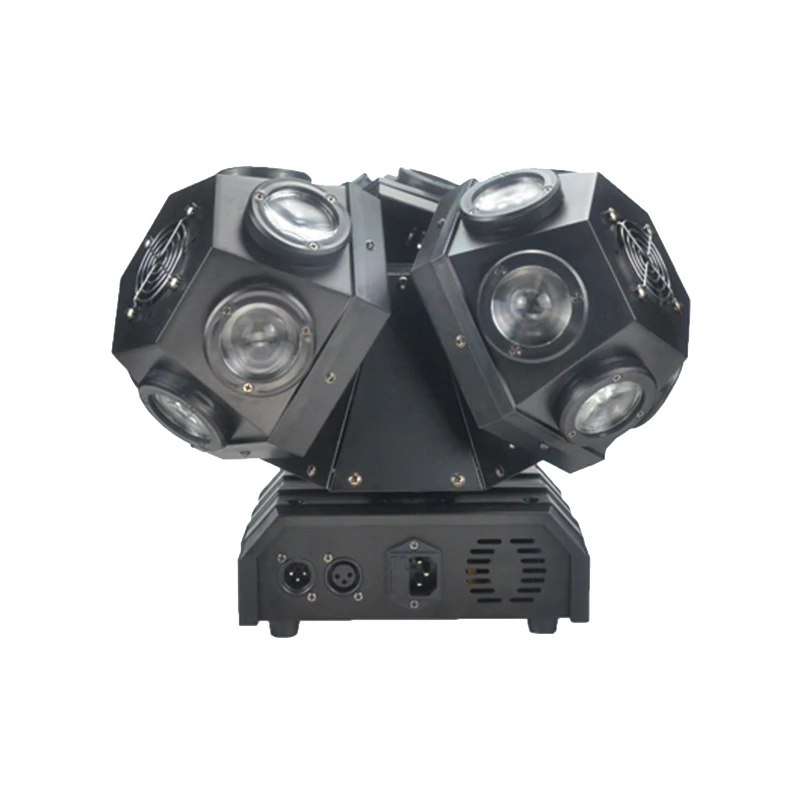 Fast Shipping 18pcs RGBW 4in1 LED Beam Moving Head Light with DMX RGB Laser Effects Stage Lighting DJ Disco 3 Heads Lights