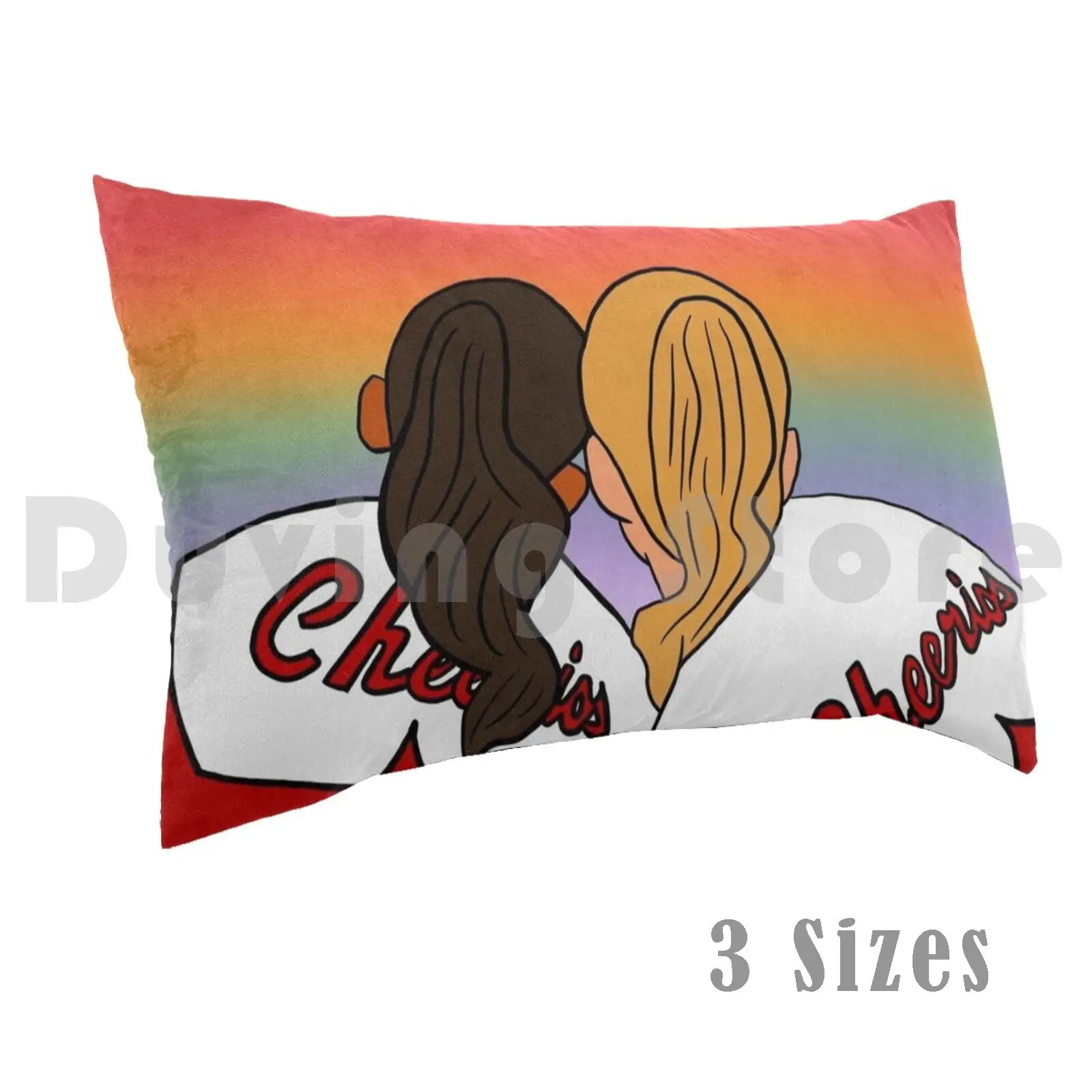 Glee-Brittany And Santana Pillow Case DIY 50*70 Glee Gleek Brittany Santana Brittana Naya Rivera Heather