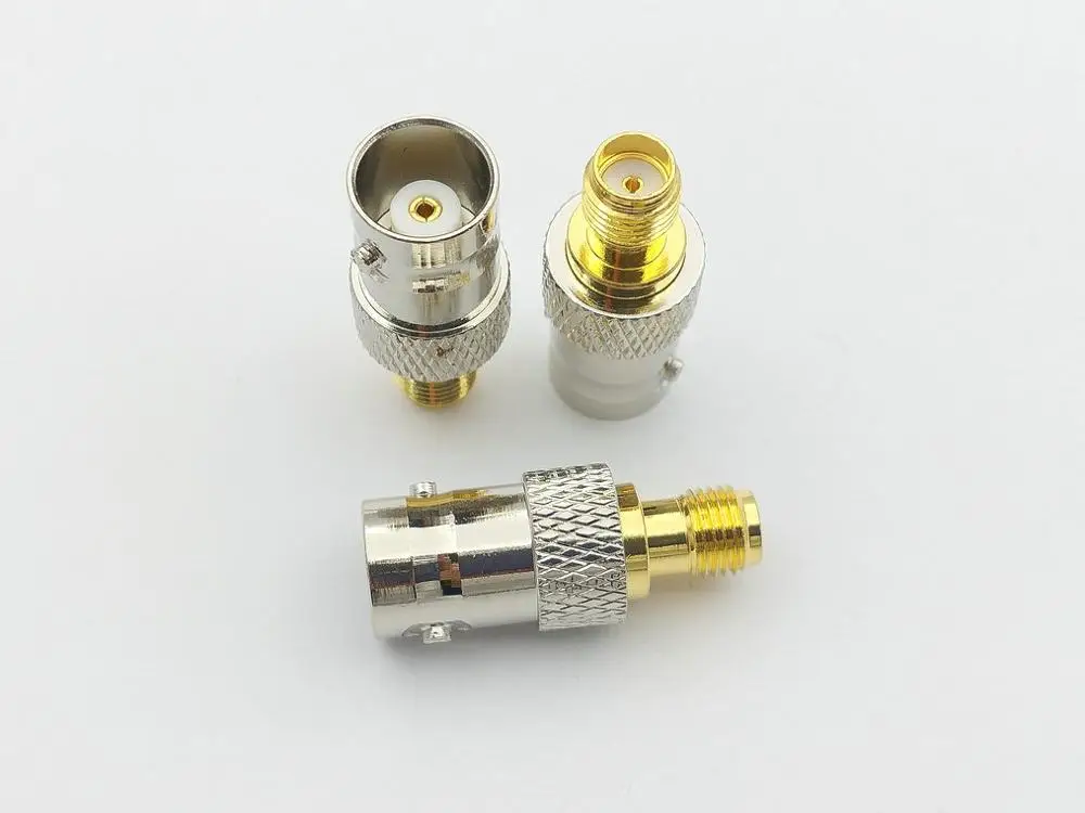 

20pcs/100pcs copper SMA Female Jack to BNC Female Jack Adapter RF Coaxial adapter connector