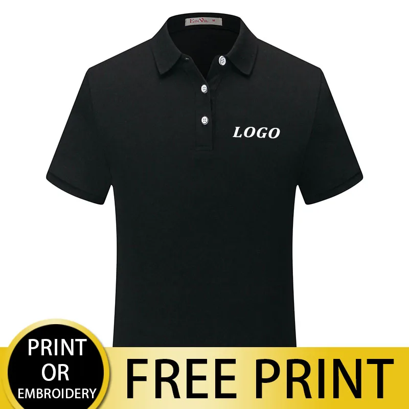 Short-sleeve Polo Shirt For Casual Men And Women Of Summer Cust Custom Logo Embroidered Custom Design Topos