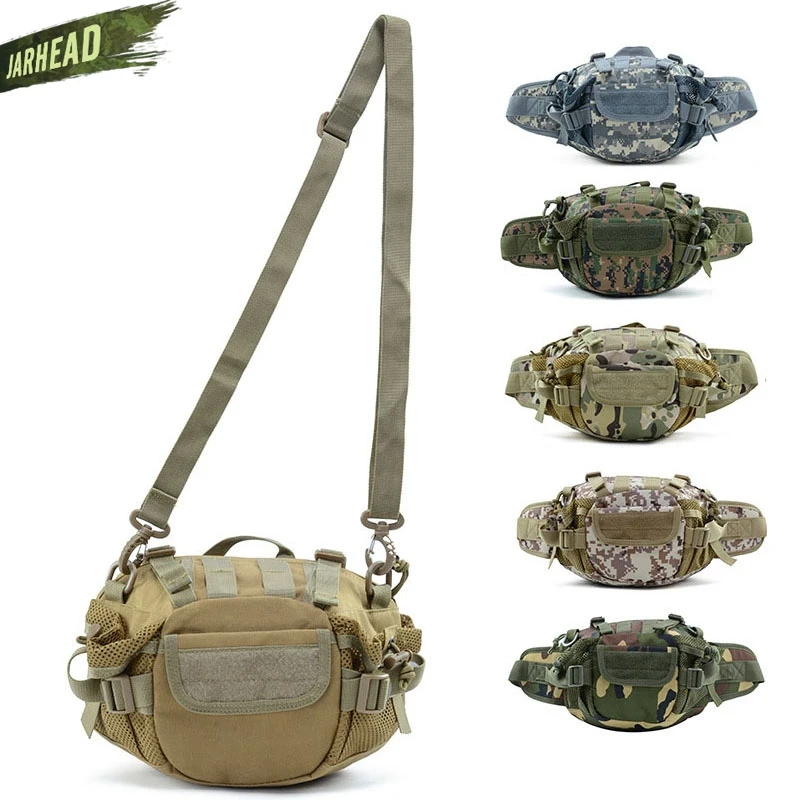 

Hot Outdoor Tactical Shoulder Bags Trekking Sports Travel Waist Bag Camping Hiking Trekking Camouflage Belt Bags