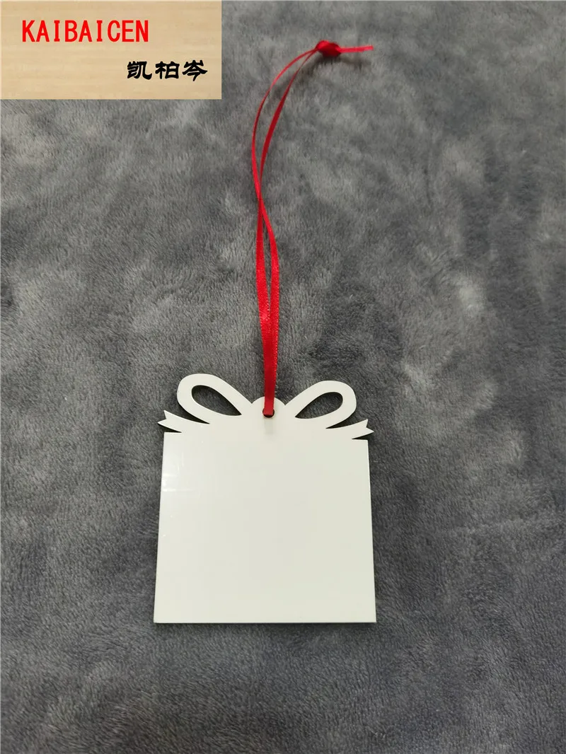 

30pcs/sublimation blank heat transfer printing Christmas decoration pendant MDF two-sided printing new DIY gifts