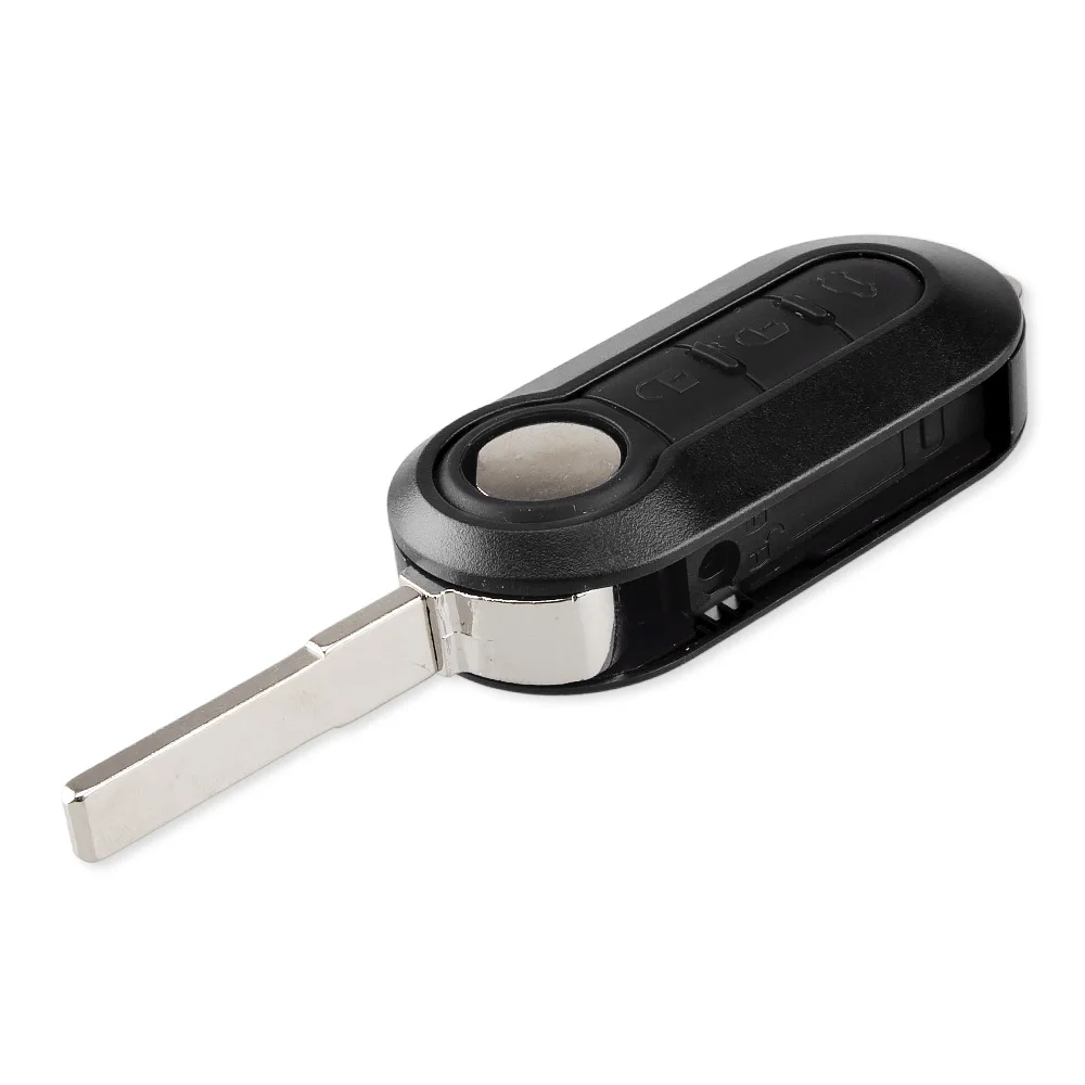 KEYYOU carcasa de la llave a distancia del coche para Fiat 500 Panda Punto Bravo Stilo Ducato Citroën Jumper Peugeot Boxer SIP22 Flip clave