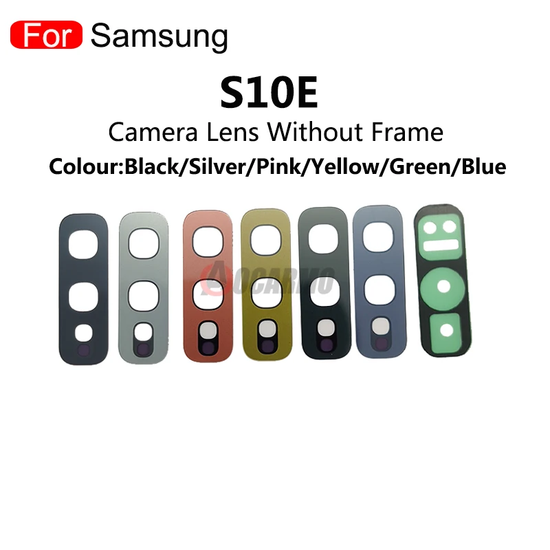 For Samsung Galaxy S10 S20 Plus S10E S10+ S20+ Rear Back Camera Lens Replacement Parts