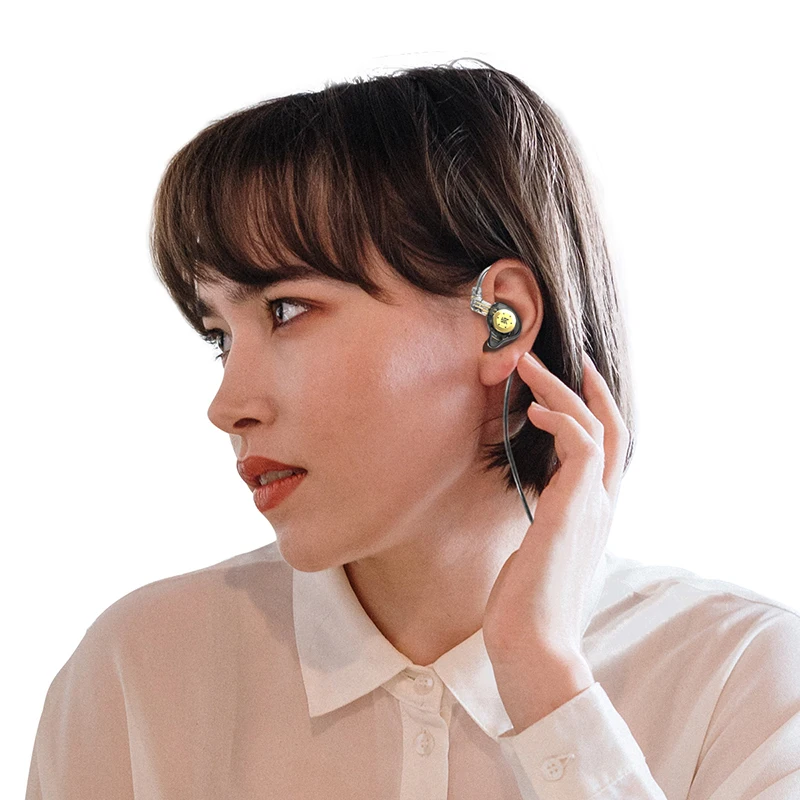 KZ EDX Pro Earphone Headphone Berkabel Stereo HiFi dengan Mikrofon Olahraga Headset Noise Cancelling Earbud Monitor Musisi Fone Kz