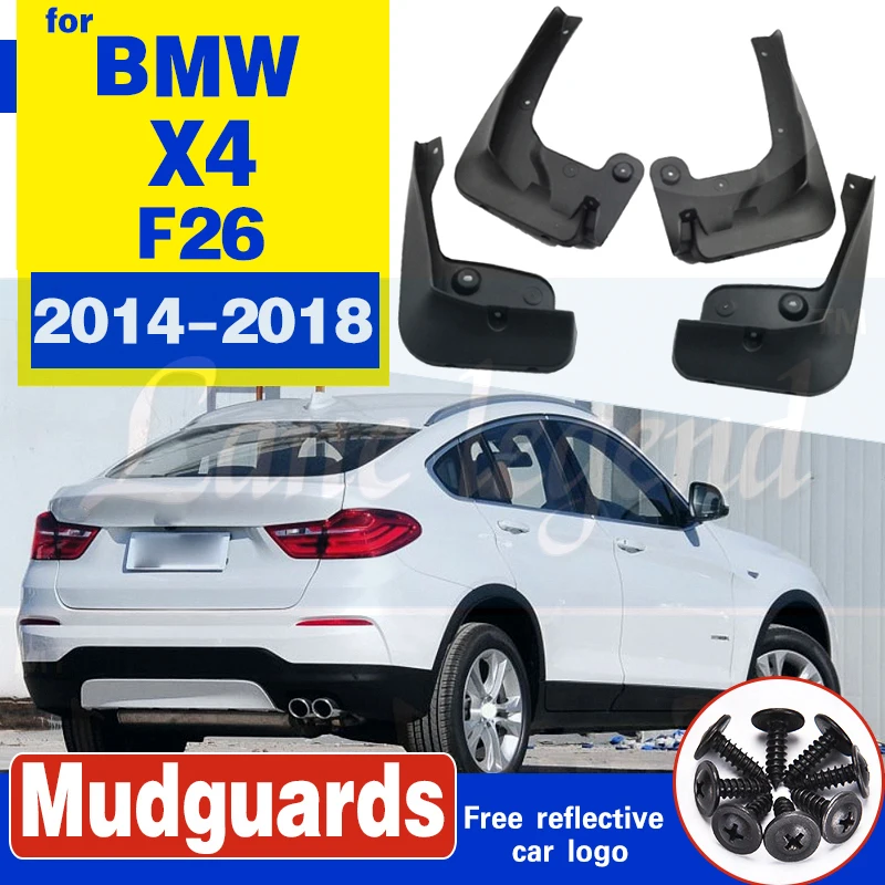 FIT FOR BMW X4 F26 2014-2018 2016 MOLDED MUDFLAPS MUD FLAP SPLASH GUARD MUDGUARDS FRONT REAR FENDER ACCESSORIES